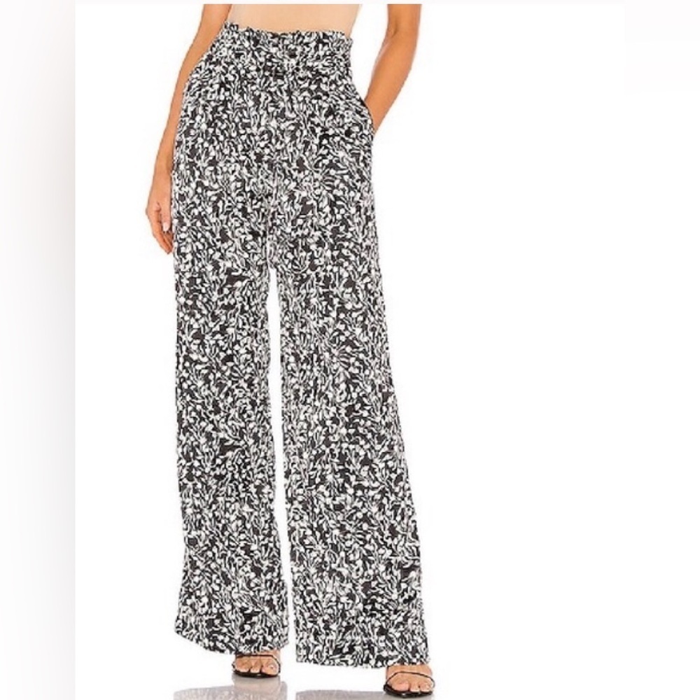 Lovers + Friends Karwayna Black and White Wide Leg Pants - Picture 2 of 8